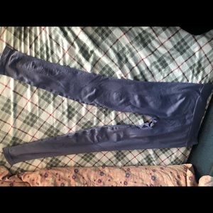 size small, butt crunched pants, purple,